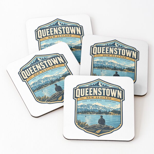 Item preview, Queenstown New Zealand Lake Mountains Adventure Travel Souvenir designed and sold by Simsimah26Parks.