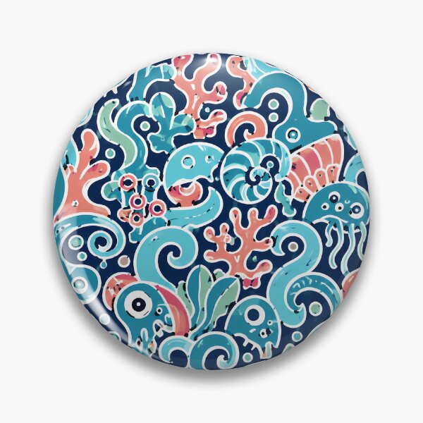 Item preview, Deep Sea Labyrinth (Oceanic x Doodle) designed and sold by Thai Vibe Studio.