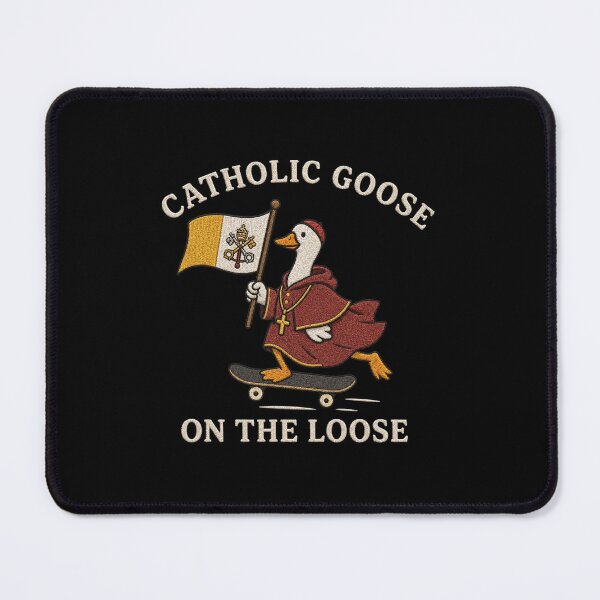 Item preview, Catholic Funny, Religious Silly Goose, Franciscan, Catholic Gift, Youth Group, Vatican Flag designed and sold by Quiajia.