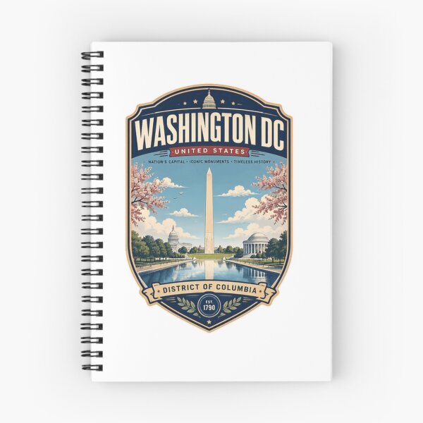 Item preview, Washington DC United States Nation's Capital Iconic Monuments Timeless History District Of Columbia Est 1790 Travel Souvenir designed and sold by Simsimah26Parks.