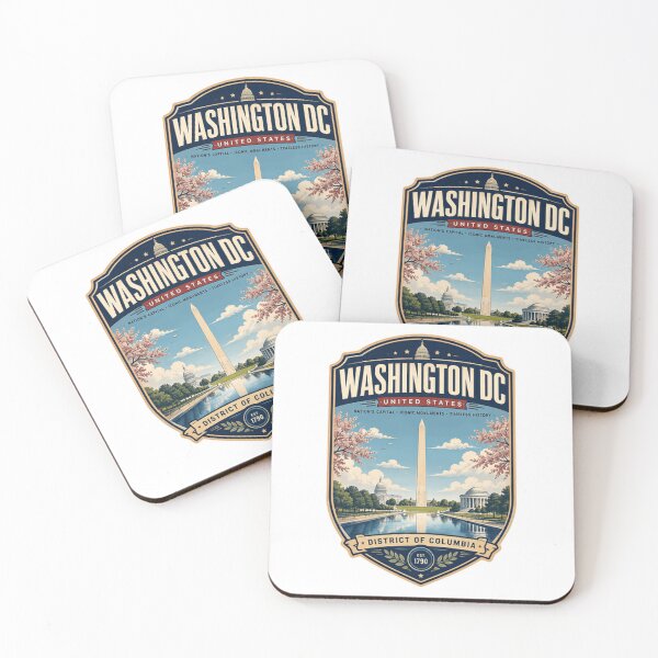 Item preview, Washington DC United States Nation's Capital Iconic Monuments Timeless History District Of Columbia Est 1790 Travel Souvenir designed and sold by Simsimah26Parks.