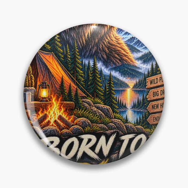 Item preview, Born to Explore Bear Wilderness Adventure designed and sold by Print Print On.