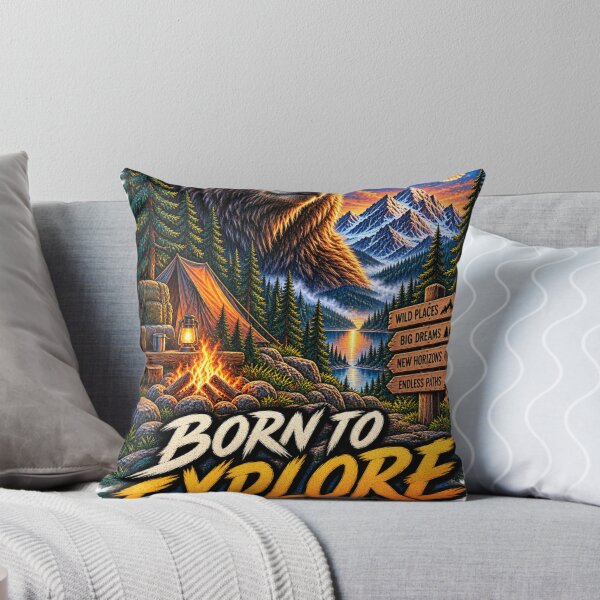 Item preview, Born to Explore Bear Wilderness Adventure designed and sold by Print Print On.