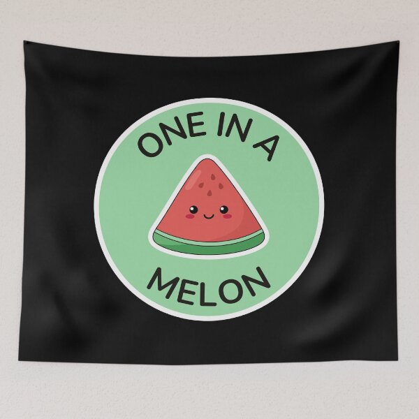 Item preview, One in a Melon | Cute Kawaii Watermelon Funny Pun Sticker designed and sold by Olive Thread Co..