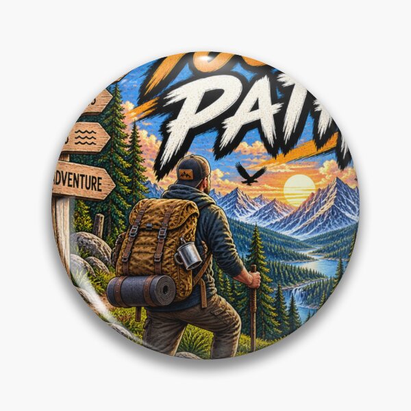 Item preview, Find Your Path Mountain Hiking Adventure designed and sold by Print Print On.