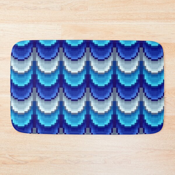 Item preview, Blue pixelart scale pattern designed and sold by CyberphnxArtz.
