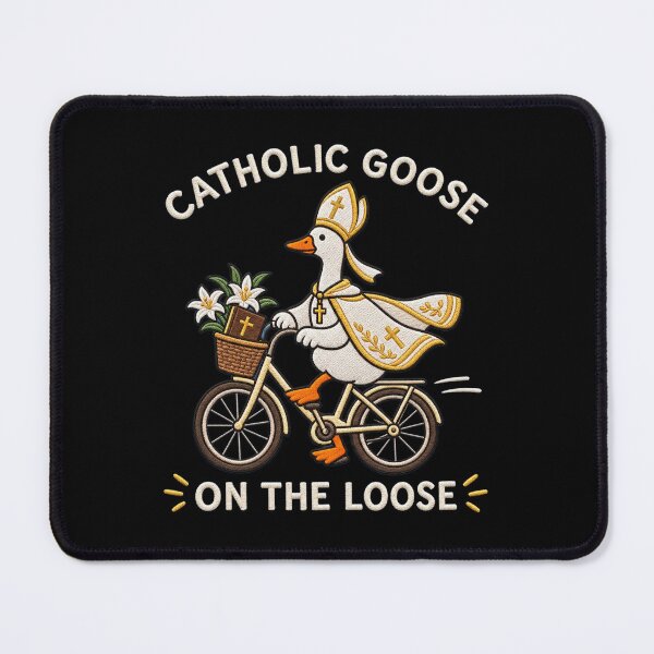 Item preview, Catholic Funny, Religious Silly Goose, Franciscan, Catholic Gift, Youth Group, Vatican Flag designed and sold by Quiajia.