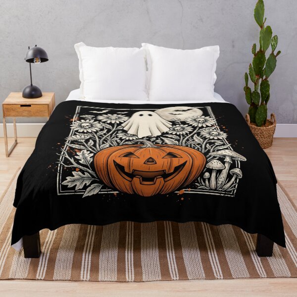 Item preview, funny Vintage Ghost Pumpkin Halloween moon Spooky gift designed and sold by Amzkao.