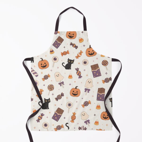 Item preview, Cute Kawaii Halloween Pattern | Spooky Candy & Cat Floral designed and sold by itxelaraStudio.