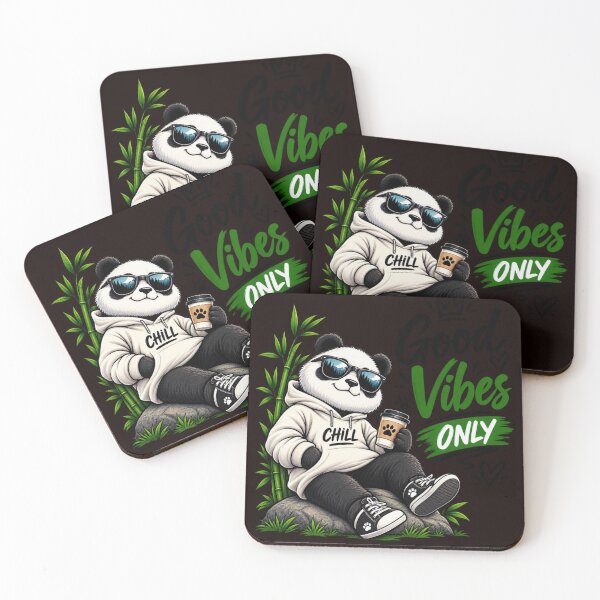 Item preview, Chill Panda Vibes Only – Cute Coffee & Relaxing Lifestyle Design designed and sold by okay 2 look .