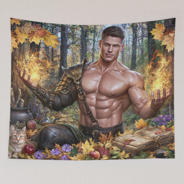 Item preview, Autumn Mage — Fantasy Realism Illustration designed and sold by JaimeLikes.