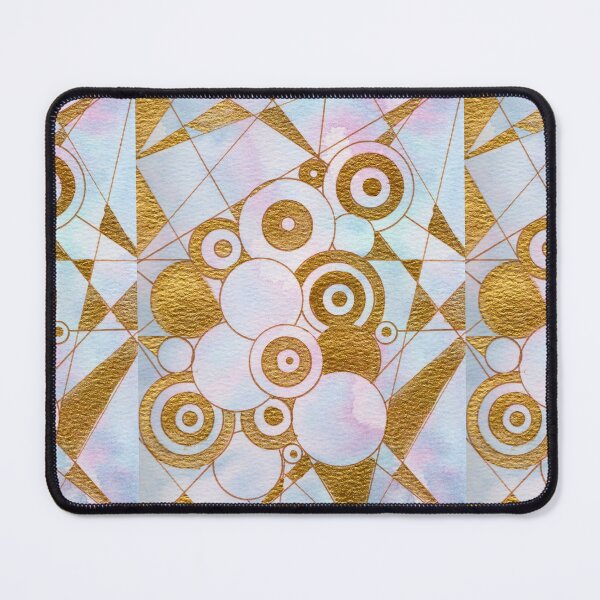 Item preview, Every Centre Is Relative, Pastel and Gold Geometric Abstract designed and sold by ArithraStudio.