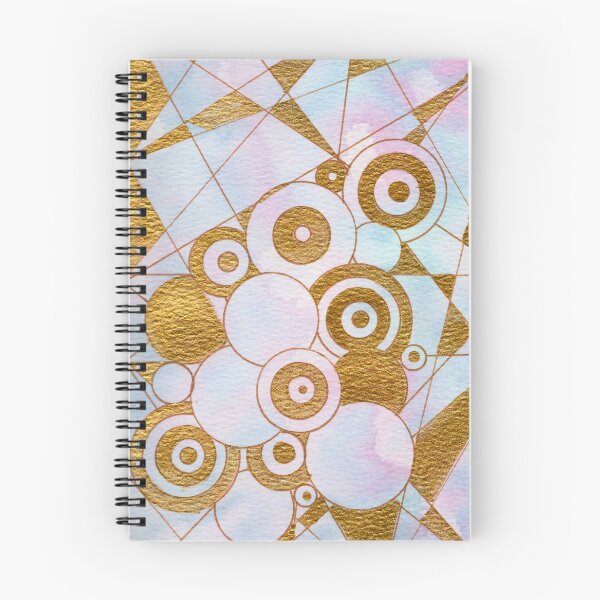 Item preview, Every Centre Is Relative, Pastel and Gold Geometric Abstract designed and sold by ArithraStudio.