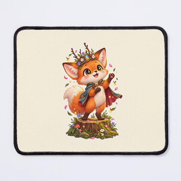 Item preview, Reinaldo the Fox Prince – Whimsical Storybook Forest Character Sticker designed and sold by Digitalcpy.