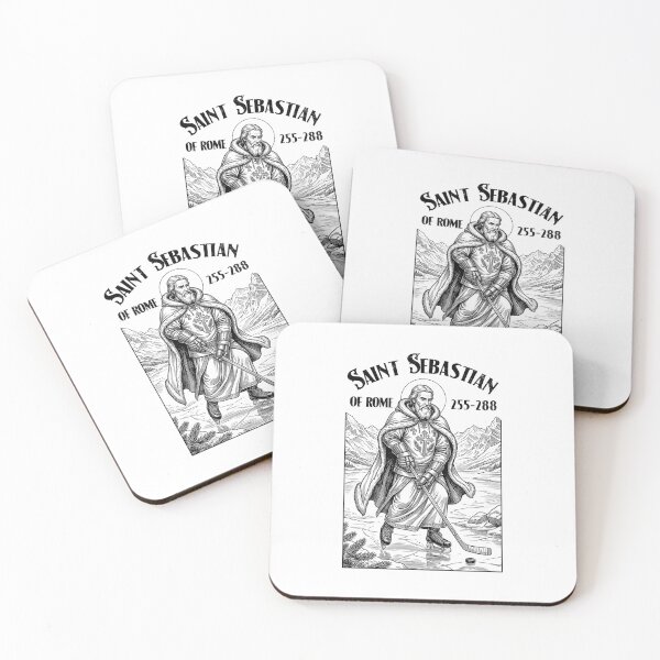 Item preview, Ice Hockey Player Funny Patron Saint Sebastian Sport designed and sold by GrandeDuc.