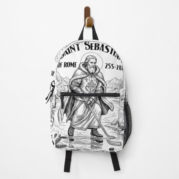 Item preview, Ice Hockey Player Funny Patron Saint Sebastian Sport designed and sold by GrandeDuc.