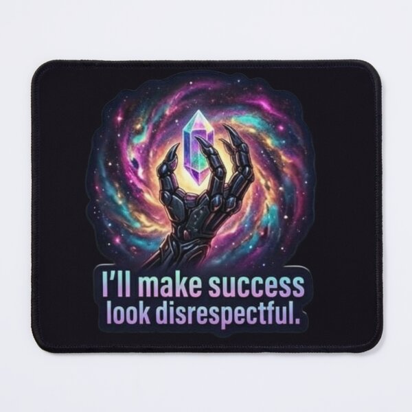 Item preview, I'll Make Success Look Disrespectful Cosmic Crystal Gauntlet Sticker designed and sold by Scro-Ciob-Shop.