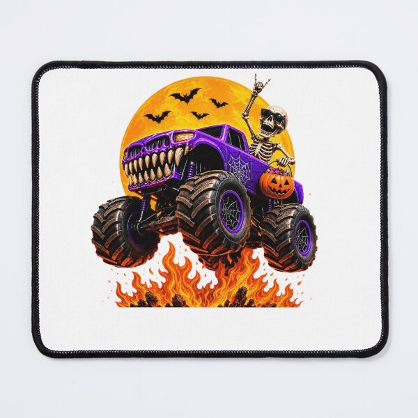 Item preview, Spooky Skeleton Riding Monster Truck Halloween Costumes Boy designed and sold by clothesy7.