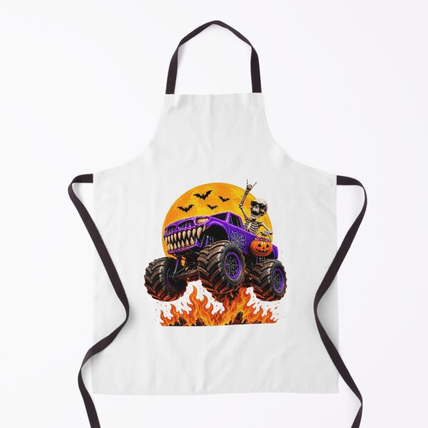 Item preview, Spooky Skeleton Riding Monster Truck Halloween Costumes Boy designed and sold by clothesy7.