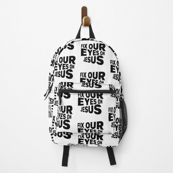 Item preview, Fix Our Eyes On Jesus – Christian Faith Typography T-Shirt Design designed and sold by CrossCrafted.