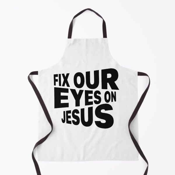 Item preview, Fix Our Eyes On Jesus – Christian Faith Typography T-Shirt Design designed and sold by CrossCrafted.