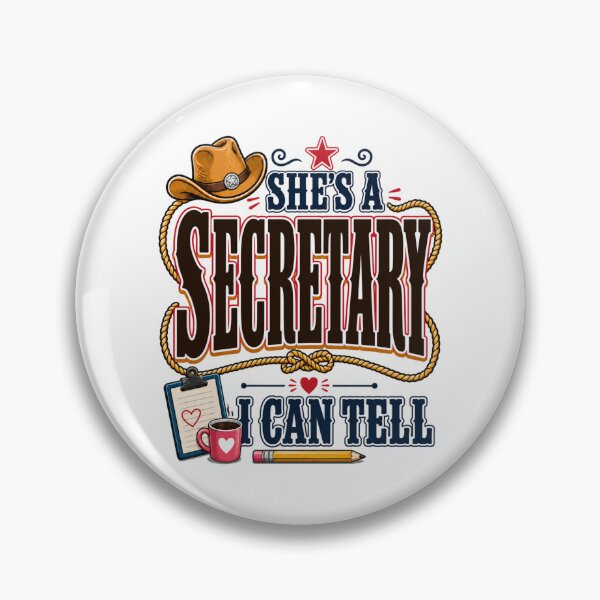 Item preview, She's A Secretary I Can Tell Funny Western Office Cowgirl designed and sold by WeirdlyMild.