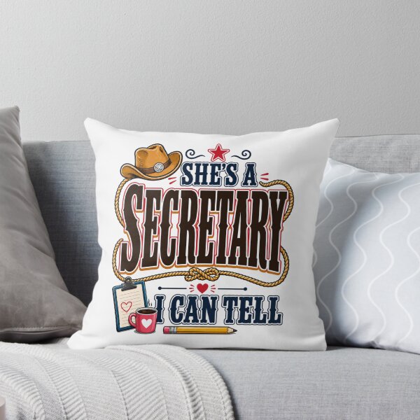 Item preview, She's A Secretary I Can Tell Funny Western Office Cowgirl designed and sold by WeirdlyMild.