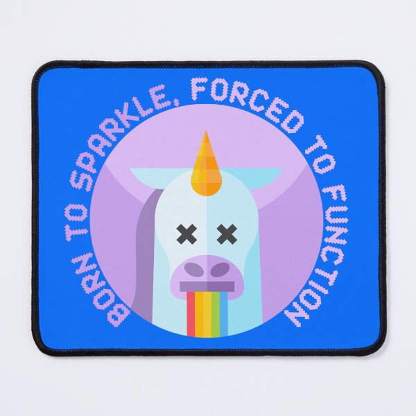 Item preview, Born to Sparkle Forced to Function Funny Sarcastic Unicorn designed and sold by Randomnessy.