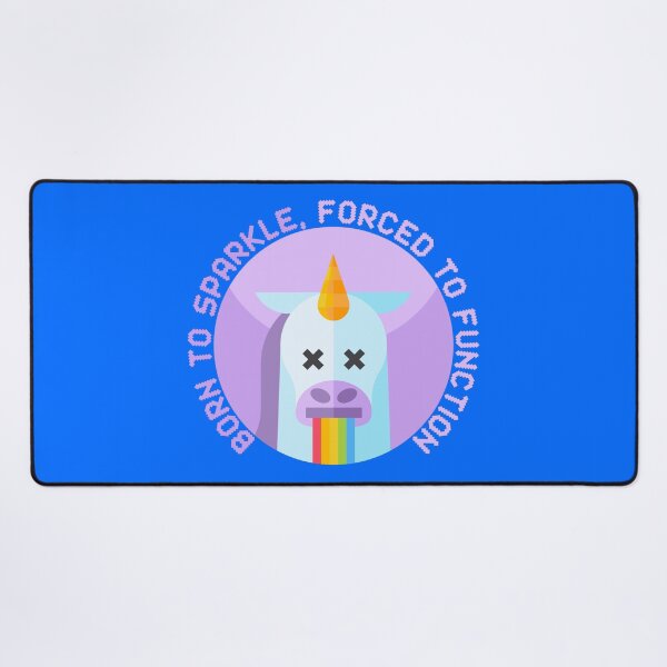 Item preview, Born to Sparkle Forced to Function Funny Sarcastic Unicorn designed and sold by Randomnessy.