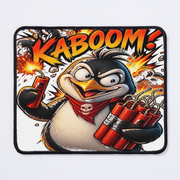 Item preview, Kaboom Penguin Cartoon Streetwear designed and sold by VYBORA Studio.