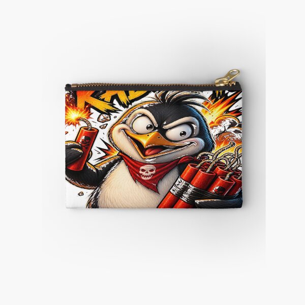 Item preview, Kaboom Penguin Cartoon Streetwear designed and sold by VYBORA Studio.