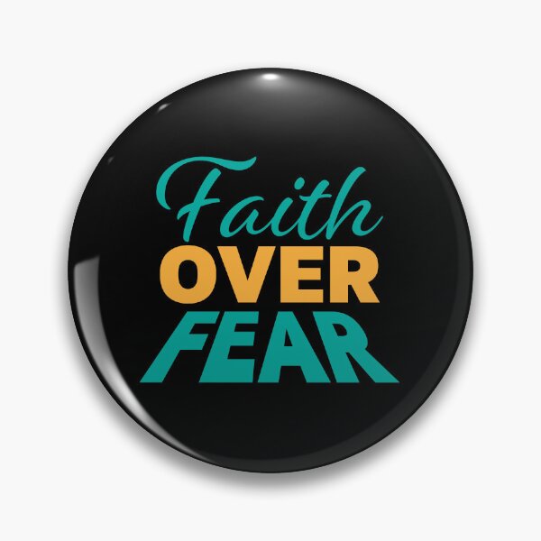 Item preview, Faith Over Fear – Christian Faith Typography T-Shirt Design designed and sold by CrossCrafted.