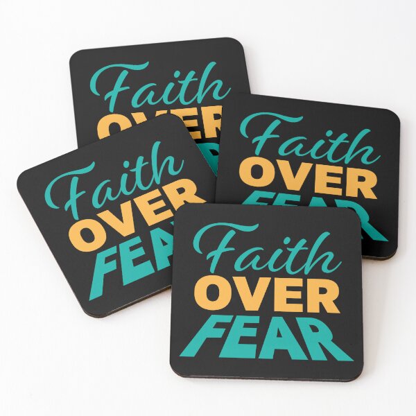 Item preview, Faith Over Fear – Christian Faith Typography T-Shirt Design designed and sold by CrossCrafted.