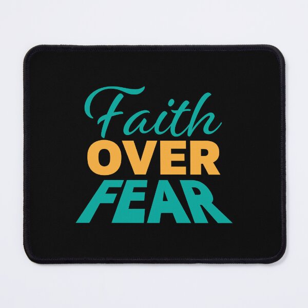 Item preview, Faith Over Fear – Christian Faith Typography T-Shirt Design designed and sold by CrossCrafted.