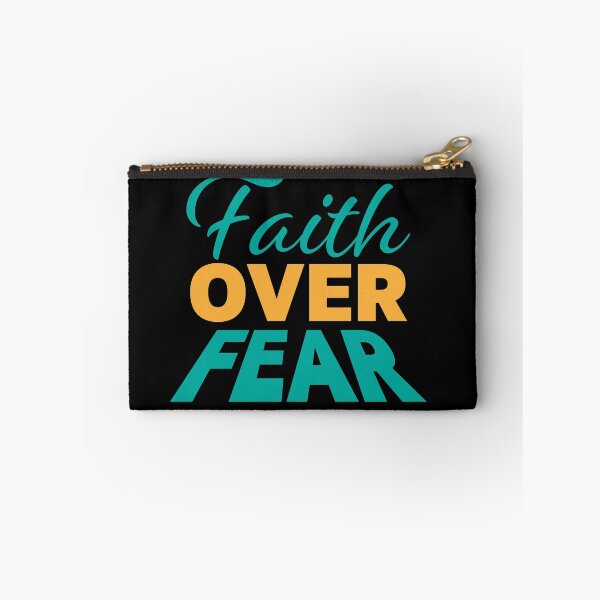 Item preview, Faith Over Fear – Christian Faith Typography T-Shirt Design designed and sold by CrossCrafted.