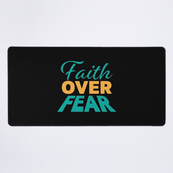 Item preview, Faith Over Fear – Christian Faith Typography T-Shirt Design designed and sold by CrossCrafted.