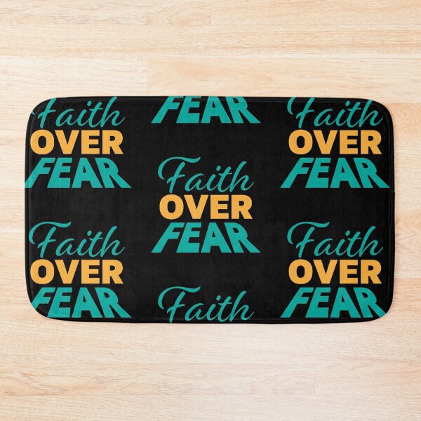Item preview, Faith Over Fear – Christian Faith Typography T-Shirt Design designed and sold by CrossCrafted.