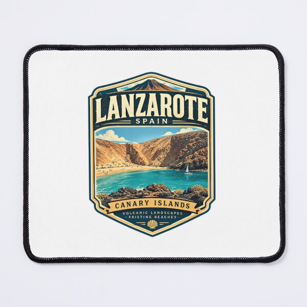 Item preview, Lanzarote Spain Canary Islands Volcanic Landscapes Pristine Beaches Travel Destination Souvenir designed and sold by Simsimah26Parks.