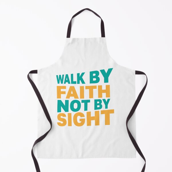 Item preview, Walk By Faith Not By Sight – Christian Faith Typography T-Shirt Design designed and sold by CrossCrafted.