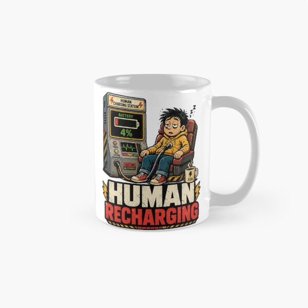 Item preview, Human Recharging – Funny 4% Battery Low Energy designed and sold by NarpLTD.