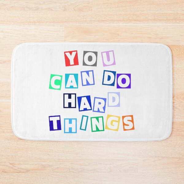 Item preview, You Can Do Hard Things Teacher T Shirt Men Womens Let it Be Live Happy Happiness Graphic Tees designed and sold by TTT-Funny-Shop.