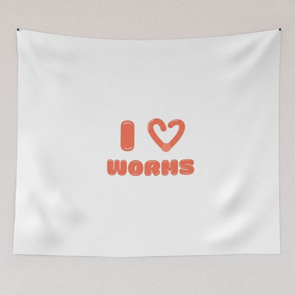 Item preview, I love worms designed and sold by jessicapenman.