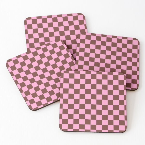 Item preview, Pink and Brown Check Grid designed and sold by OneThreeSix.