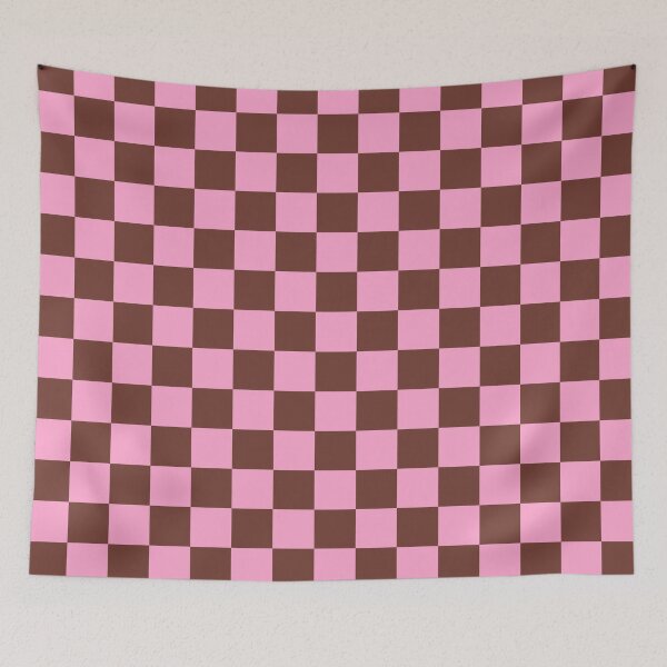 Item preview, Pink and Brown Check Grid designed and sold by OneThreeSix.