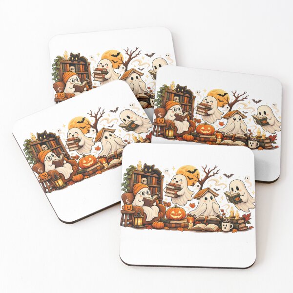 Item preview, Cute Ghost Reading Club Halloween Book Lover Spooky Books designed and sold by mraihan.