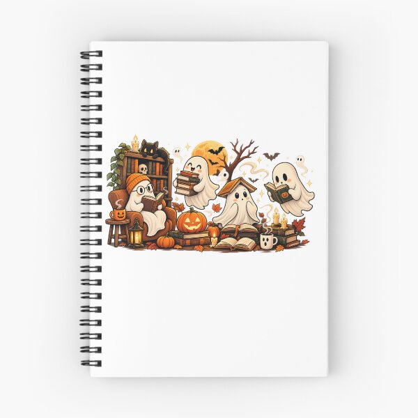 Item preview, Cute Ghost Reading Club Halloween Book Lover Spooky Books designed and sold by mraihan.