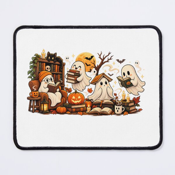 Item preview, Cute Ghost Reading Club Halloween Book Lover Spooky Books designed and sold by mraihan.