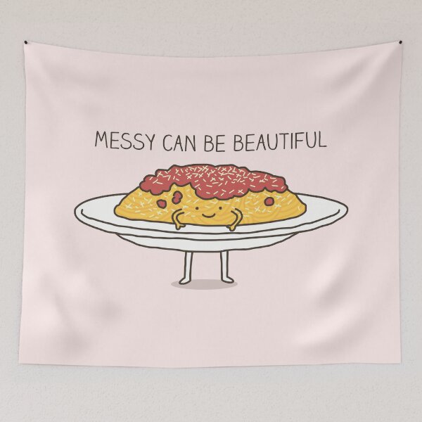 Item preview, Messy can be beautiful designed and sold by Milkyprint.
