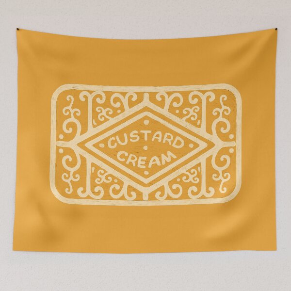 Item preview, Custard Cream Biscuit – Vintage British Biscuit designed and sold by AgnieshkaSiwek.