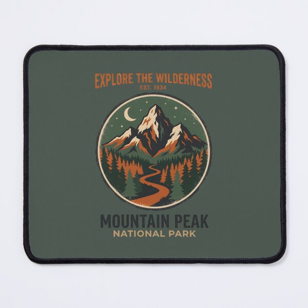 Item preview, Explore The Wilderness Mountain Peak National Park Vintage Outdoor. designed and sold by MyHappyArtShop.